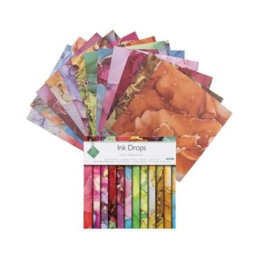 Imagem de Papel Cartão Vintage Com Padrão Floral 6X6 Polegadas Para Scrapbooking