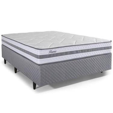 Imagem de Cama Box Casal Herval Parma, 61x138x188 cm, Molas Ensacadas