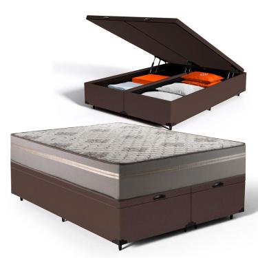 Imagem de Cama Box Baú com Colchão de Espuma D33 Millenium One Face King 193cm