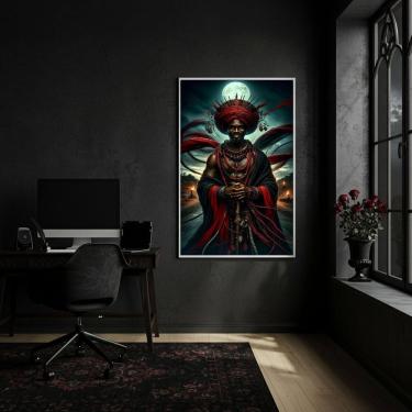 Imagem de Quadro Decorativo Exu - Orixá do Movimento - 70x50cm