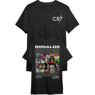 Imagem de Camiseta Básica Camiseta Cristiano Ronaldo Cr7 Personalizada - Hoodies