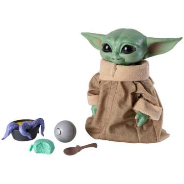 Imagem de Baby Yoda Galactic Snackin Grogu Eletrônico - Hasbro, Colorido