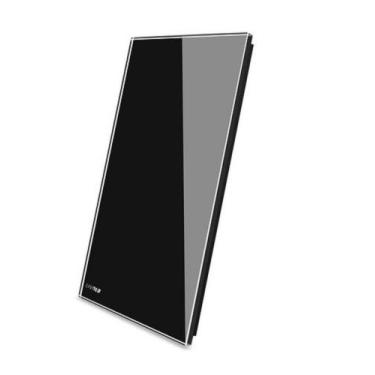 Imagem de Kit 4 Tampa Espelho Cego Livolo C/ Suporte - Preto