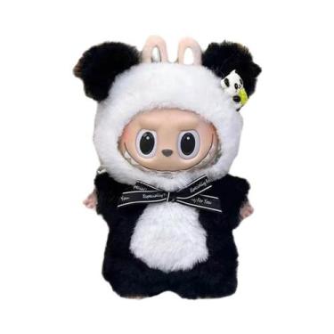 Imagem de Conjunto De Roupas Para Boneca De Pelúcia Labubu Panda De 17cm, Acessó