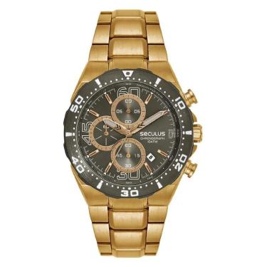 Imagem de Relógio Seculus Cronógrafo 77351GPSVHA3 44mm Aço Inox-Masculino