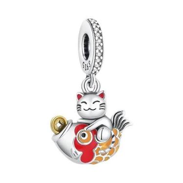 Imagem de Pingente De Guarda Real Em Prata Com Contas Vermelhas Para Mulheres, P