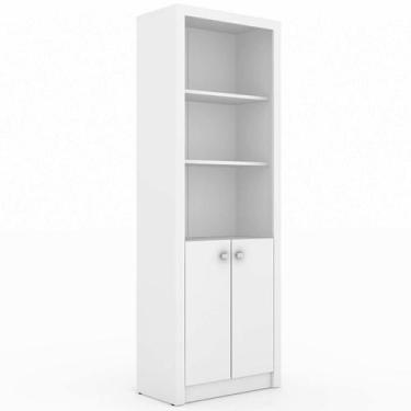Imagem de Estante 2 Portas 4 Prateleiras Tecno Mobili - Branco, Branco