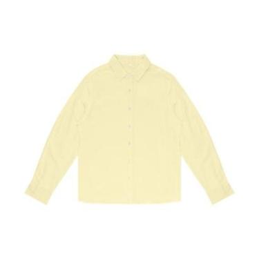 Imagem de Camisa Masculina Social Tricoline Diametro Amarelo-Masculino