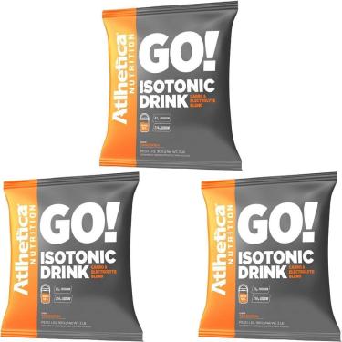 Imagem de Kit 3X Go Isotonic Drink - 900g Refil Tangerina - Atlhetica Nutrition-Masculino