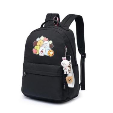 Imagem de Mochila Escolar Juvenil Bolsa Grande Reforçada-Feminino