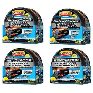 Imagem de Kit Com 4 Renovador De Plásticos E Borrachas Luxcar 100g