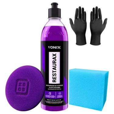 Imagem de Restaurax Restaurador De Plásticos Aplicador Vonixx Luvas