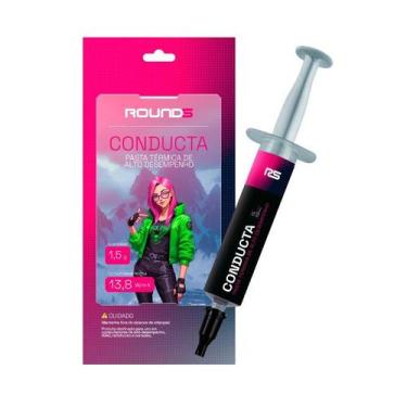 Imagem de Pasta Termica Round5 Conducta 13,8 W/Mk Seringa - 1,5G
