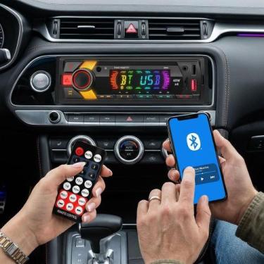 Imagem de 2x Rádio MP3 Bluetooth 7 Cores 200W USB SD - Congratulations Store