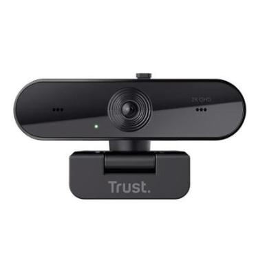 Imagem de Webcam Trust Taxon 2K QHD, Microfones Duplos, Filtro de Privacidade, USB, Preto - 24732-Unissex