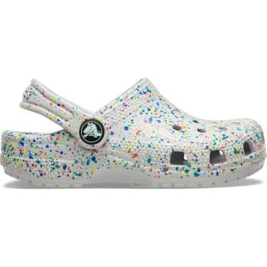 Imagem de Sandália Crocs Classic Glow Paint Splatter Clog K Atmosphere/Multi-Unissex