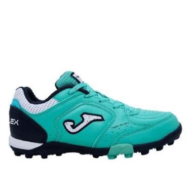 Imagem de Chuteira Society Infantil Menino Joma Top Flex JR Turquesa-Masculino