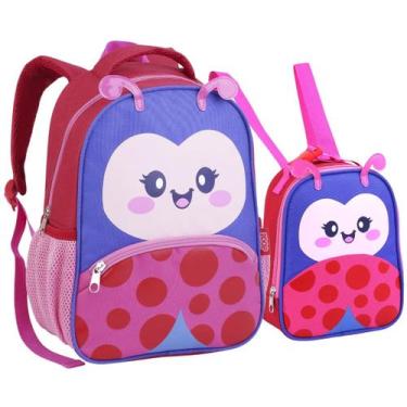 Imagem de Kit Mochila Pequena E Lancheira Térmica Infantil Creche Escola 0 a 4 A