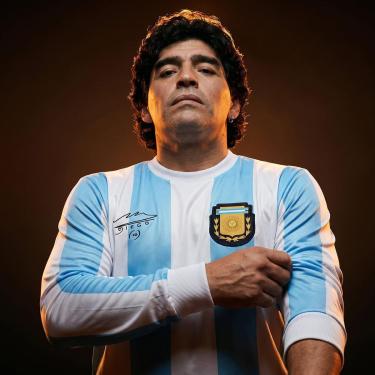 Imagem de Camisa Argentina 1986 Retrô Maradona Manga Longa Masculino-Masculino