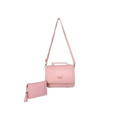 Imagem de Bolsa Feminina De Mão Alça Transversal Regulável + Carteira - DILEXSHO