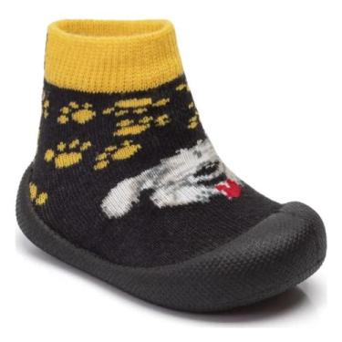 Imagem de Meia klin sapameia ref:829171000 menino, Preto, Amarelo, 18