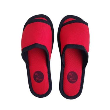 Imagem de Chinelo de Pano 33 / 34 - Coleção Pé & Pano Colors - Vermelho