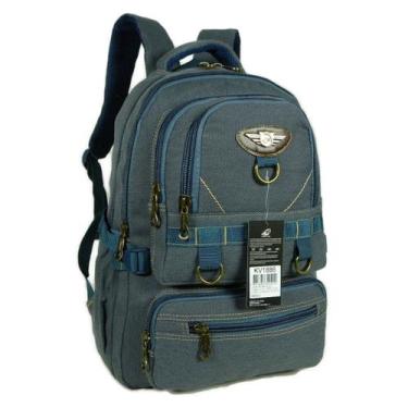 Imagem de Mochila Notebook 35L Lona Resistente Keuven KV1886, Azul