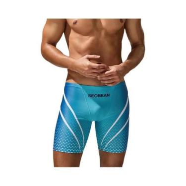 Imagem de Novo maiô masculino de cintura baixa, roupa de banho longa VORTEX GRAD