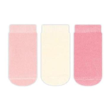 Imagem de kit 3 Pares Meia Soquete Recém Nascido Menino Menina N. 13 ao 16 Baby 