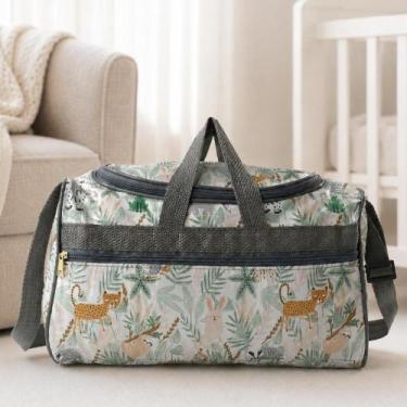 Imagem de Bolsa Maternidade Bebê Grande Luxo e Organizada Estampada Cor:Cinza - 