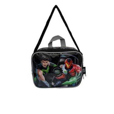 Imagem de Lancheira termica escolar infantil super herois - Luxcel, Preto, P