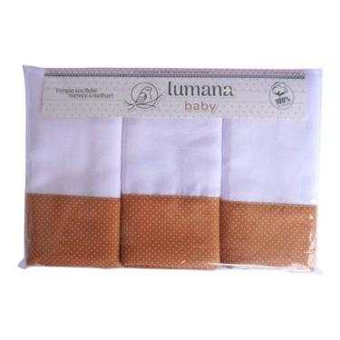 Imagem de Kit Fraldas 03 Peças Barra De Tecido Luxo Pinte E Borde Tamanho 70Cm X