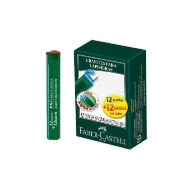 Imagem de Grafite 0,9mm 2B 12 Estojos com 24 Grafites Faber Castell - Faber-cast