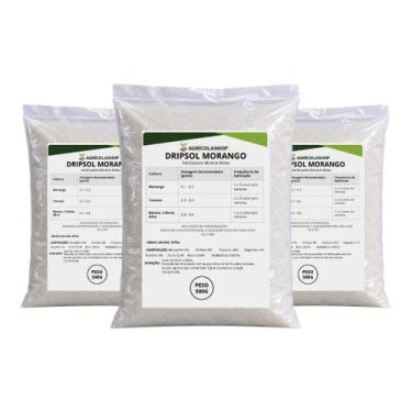 Imagem de Fertilizante Solúvel DRIPSOL MORANGO 1,5kg - Alto Rendimento e Qualida