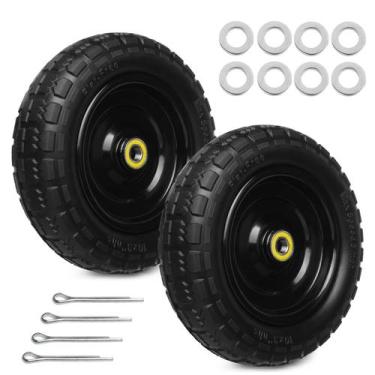 Imagem de Pneus Maciços de Borracha 10" Flat Free Storystore - Kit com 2 Unidade