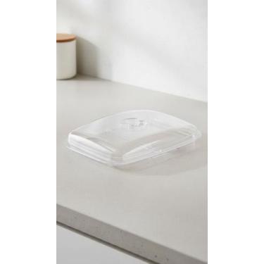 Imagem de Porta Frios Duplo Retangular Transparente Com Tampa - Congratulations 