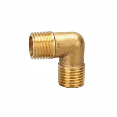 Imagem de 1/8 '1/4' 3/8 '1/2' 3/4 '1' BSP Rosca Macho Fêmea de Latão Tampão da Extremidade do Cotovelo Adaptador de Conector de Adaptação de Tubo em T, 1/8 "