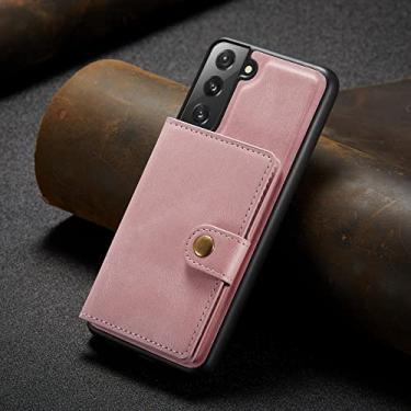 Imagem de Capa de telefone de couro estilo carteira retro empresarial de luxo para Samsung S21 S20 Plus Note 20 Ultra A22 A12 A42 A52 A72 5G, Rosa, For Note 10 Plus