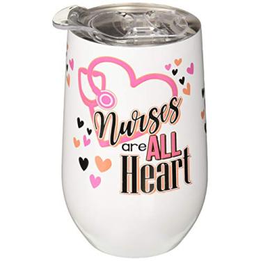 Imagem de Spoontiques Copo de vinho inoxidável Nurses, tamanho único, branco