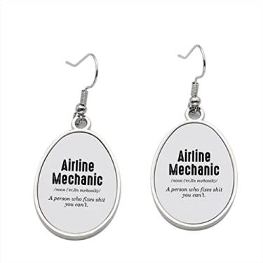 Imagem de Brinco mecânico de companhias aéreas – Brincos pendurados para meninas – Presente de festa de aniversário dos namorados