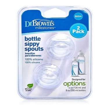 Imagem de Bico Silicone Tradicional Transição Dr. Brown´s Options - 2 unidades