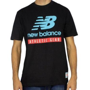 Imagem de Camiseta New Balance Essentials Logo Masculina Cor:Pretotamanho:M