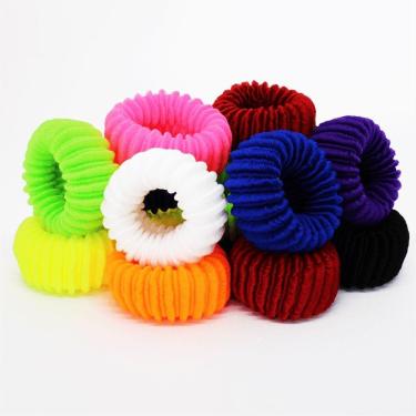 Imagem de Kit 60 Elásticos Liso 5,0cm Grossa Grande Prender Amarrar Cabelo Rabicó Xuxão Laycra Xuxinha