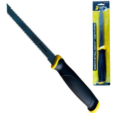 Imagem de Serrote Profissional Drywall Gesso Lâmina Dupla 6 Polegadas