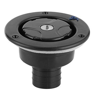 Imagem de Tampa de enchimento para tanque de água RV, entrada redonda de água de grau alimentício, para iate de trailer (preto)