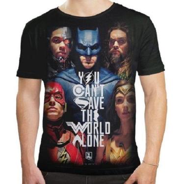 Imagem de Camiseta Liga Da Justiça Snyder Cut Batman Mulher Maravilha - Sideway