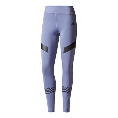 Imagem de Adidas Meia-calça longa feminina para treino, Super Purple, Small