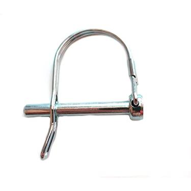 Imagem de (10 peças) Pino de acoplador de segurança resistente, pino de bloqueio de eixo de fio redondo Pto 1/4" x 1-3/8" Retentor de fio de pino de engate de arco redondo para trailers de fazenda jardim de gramado