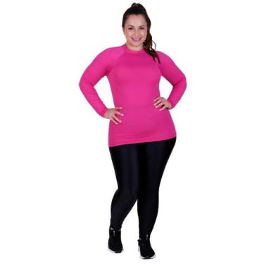 Imagem de Blusa Plus Size Térmica Segunda Pele By Tina Blusa Proteção Solar Uv 5