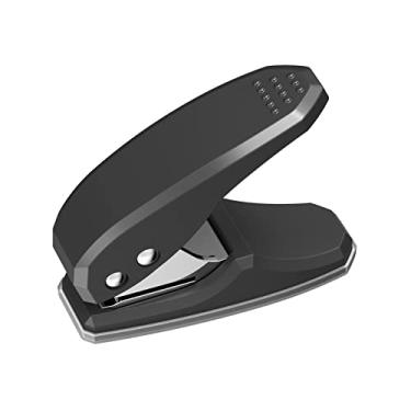 Imagem de LUGU perfu dor de furo único de metal Perfu dor de papel de 1 furo dade de 8 folhas Furos de 6 mm Esforço reduzido com coletor de sucata pa documentos de projeto de arte em aglome do